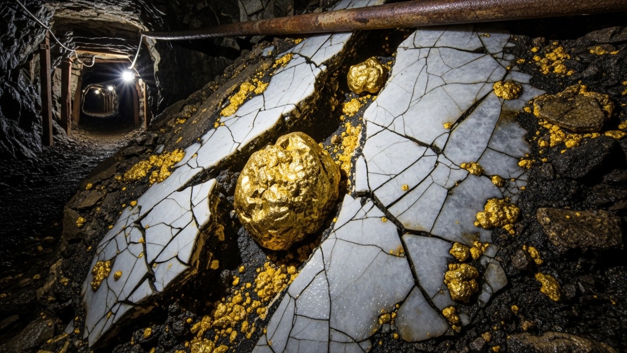Geólogos afirmam que terremotos podem estar “fabricando” pepitas de ouro dentro do quartzo, e o estudo explica como pressão extrema, fluidos e microfissuras realizam o trabalho A formação de pepitas de ouro ocorre pela atração elétrica entre partículas dissolvidas e cristais de quartzo sob estresse.