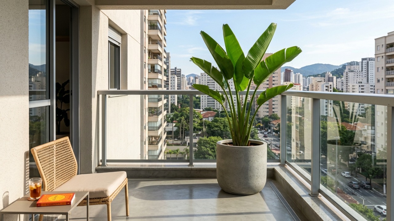 A espécie inovadora resolve os problemas de sujeira e insetos em varandas de apartamentos.