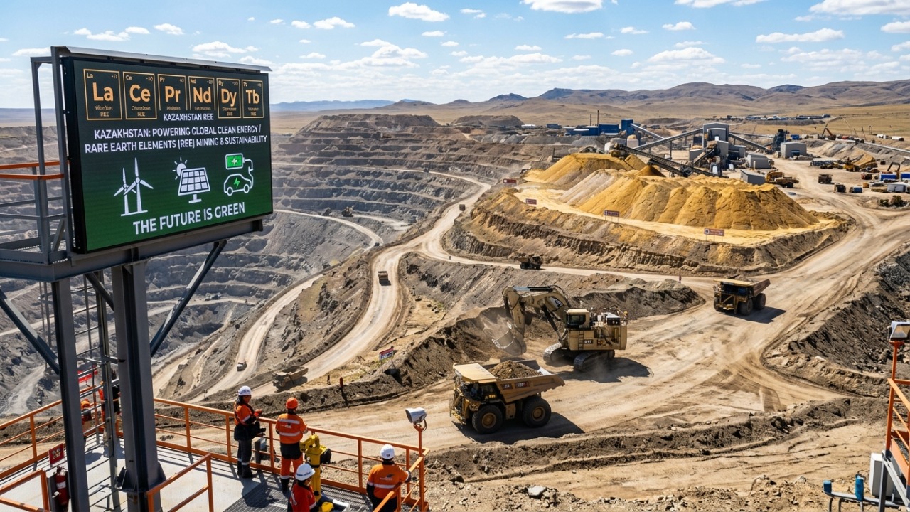 A descoberta que parece boa demais para ser verdade: 19 toneladas de ouro e minerais valiosos, mas a parte mais curiosa é o que eles escondem de nós O Cazaquistão mapeia minerais estratégicos essenciais para a fabricação de motores elétricos e turbinas eólicas.