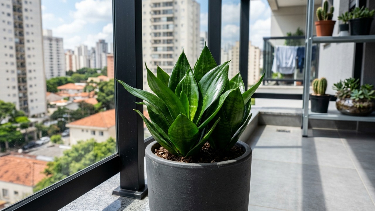A espécie inovadora resolve os problemas de sujeira e insetos em varandas de apartamentos.