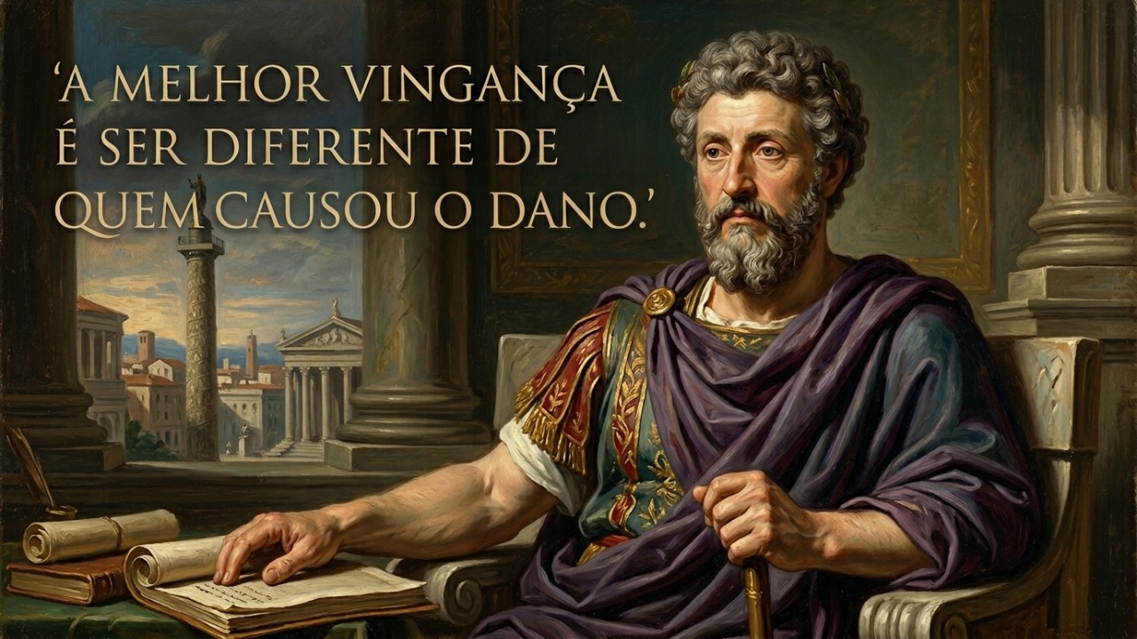 O antigo líder romano enfrentou crises complexas governando um império inteiro com serenidade admirável.