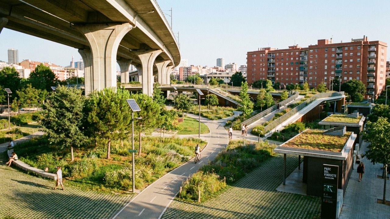 Barcelona aprova a criação de um parque sustentável de dez mil metros quadrados em Vallcarca.