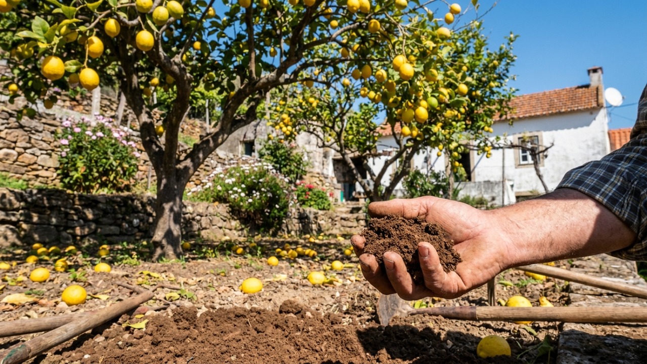Em Portugal, para o pé de limão durar gerações: O macete não é a poda, mas nunca adubar sem antes cheirar a terra Muitos acreditam erroneamente que cortar galhos antigos resolverá todos os problemas de produtividade do vegetal.