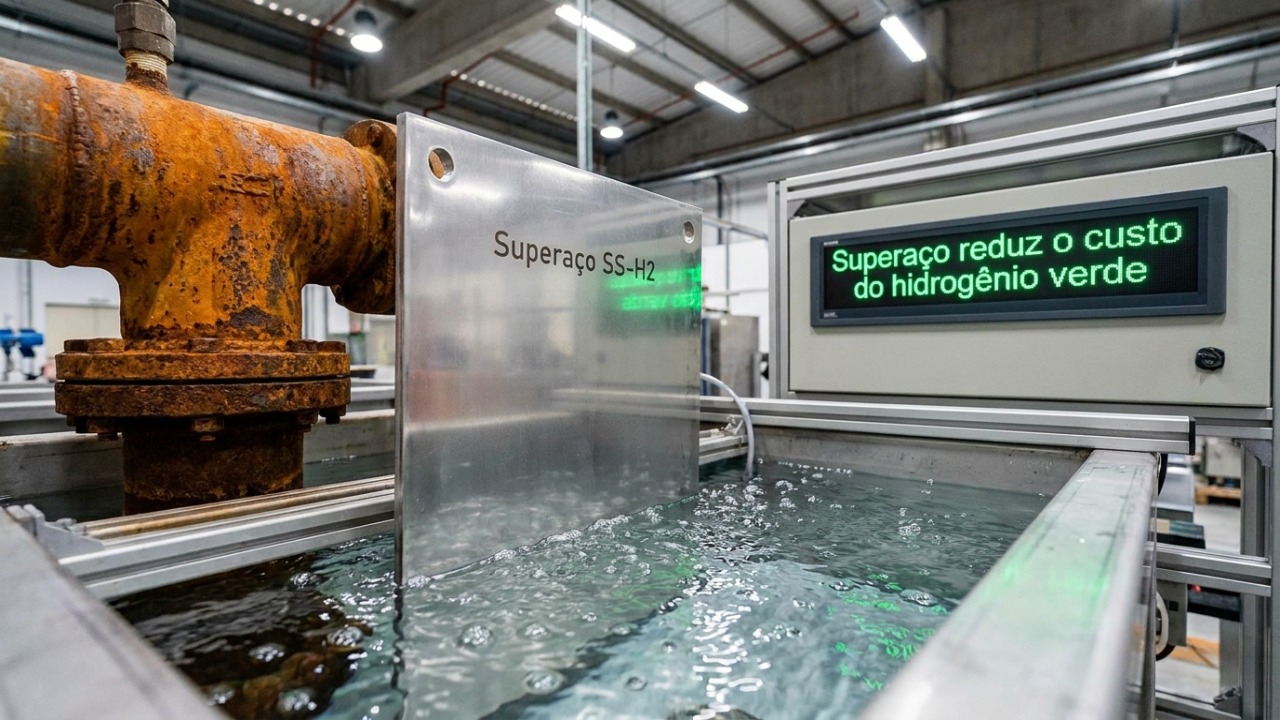 Criaram um super aço muito brilhante que pode substituir o titânio e deixa os cientistas chocados A liga metálica inovadora substitui o titânio nos sistemas de eletrólise e reduz drasticamente os custos da energia limpa.