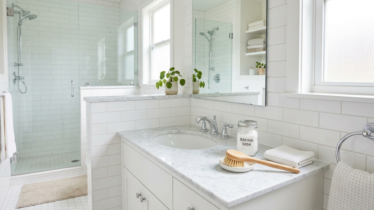 Limpeza caseira eficiente para renovar o brilho dos azulejos e eliminar manchas escuras.