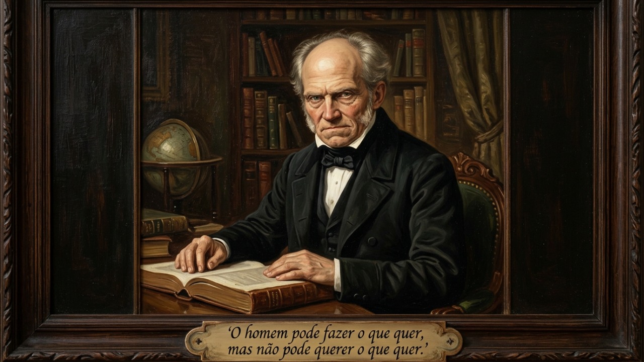 Schopenhauer questiona o livre-arbítrio ao sugerir que nossas vontades mais profundas fogem ao nosso controle.