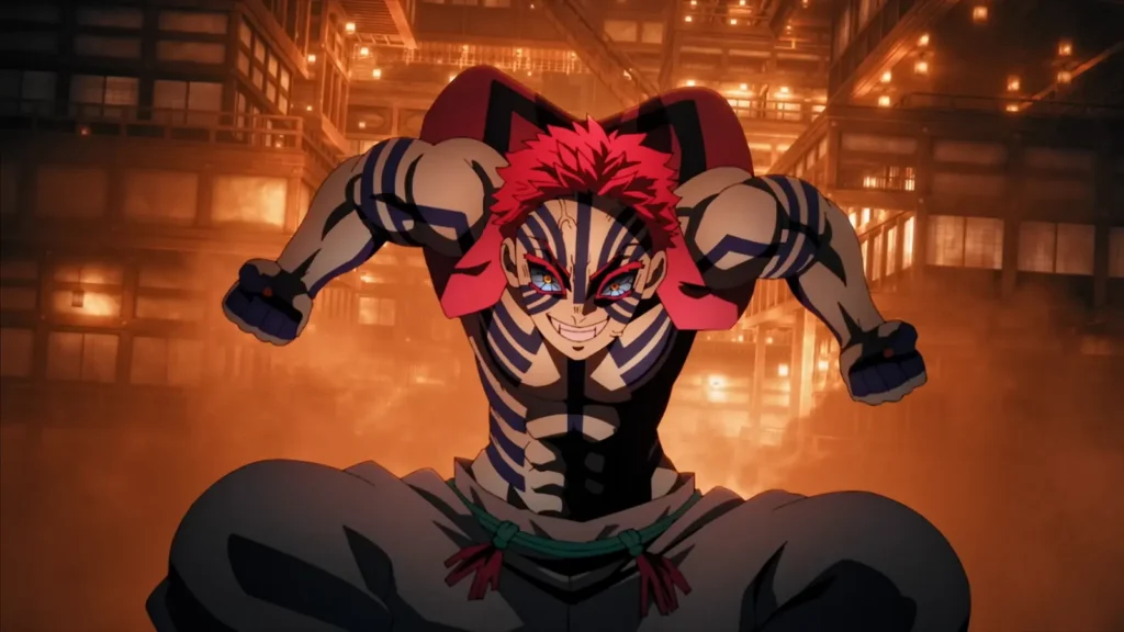 Akaza em Demon Slayer: Castelo Infinito