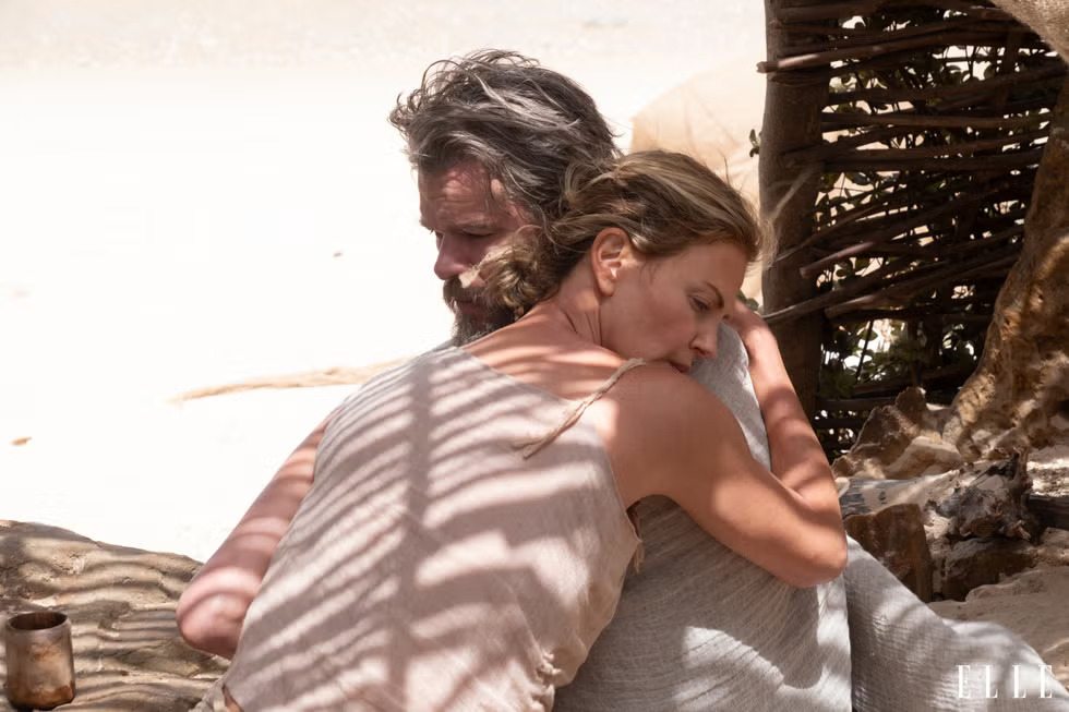Charlize Theron e Matt Damon em A Odisseia