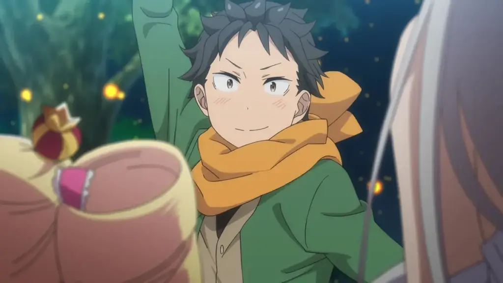 Subaru em cena do Episódio 74 de Re:ZERO -Starting Life In Another World-