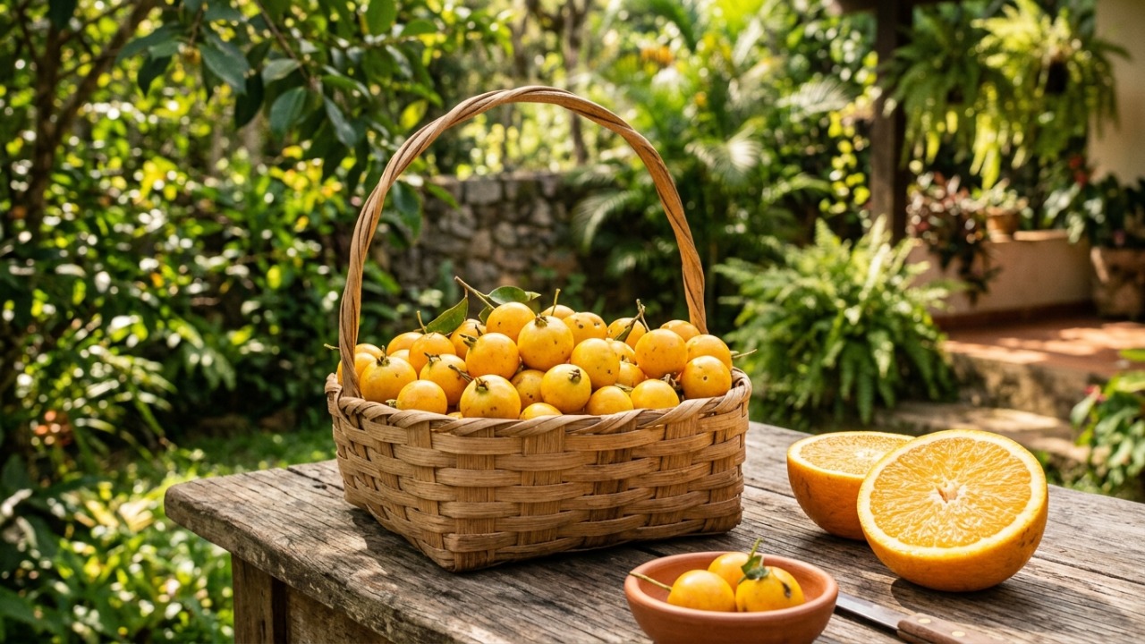 A fruta da Mata Atlântica que tem cor de ouro e sabor de limão com mel O nascimento dessa espécie ocorre de maneira exclusiva em biomas característicos do Brasil, vegetando espontaneamente em territórios específicos.