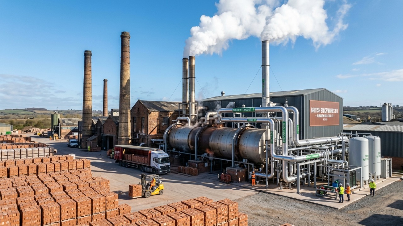 O Reino Unido liga a primeira fábrica de tijolos movida a hidrogênio: a data está marcada e essa mudança industrial parece o começo de uma nova fase Indústria de cerâmica converte fornos tradicionais para eliminar o uso de combustíveis fósseis.