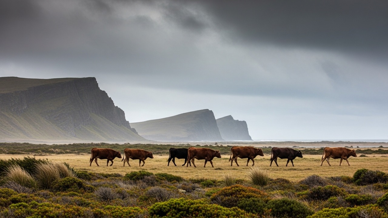Um grupo de vacas foi deixado em uma ilha deserta faz 130 anos, e uma análise genética trouxe para os cientistas um desfecho que eles não imaginavam A mistura de linhagens genéticas permitiu que bovinos feralizados prosperassem em um ambiente hostil.