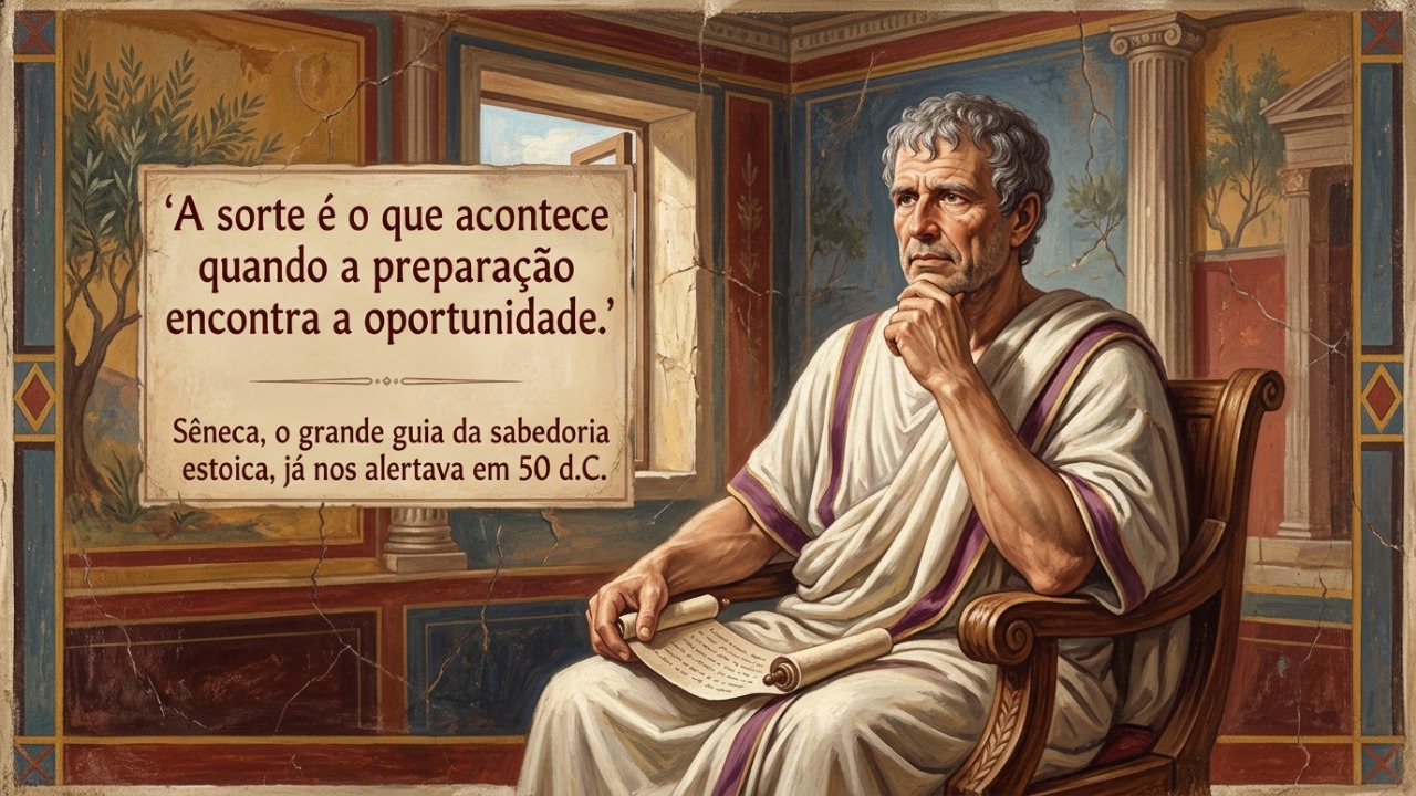 Sêneca, o grande guia da sabedoria estoica, já nos avisava desde 50 d.C.: “A sorte é o que acontece quando a preparação encontra a oportunidade” A preparação é o fator determinante para transformar a oportunidade em sucesso.