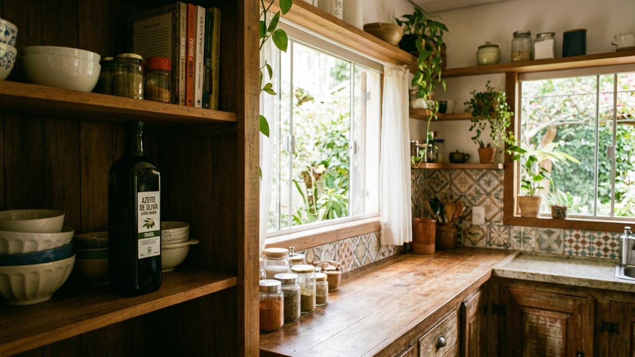 O armazenamento correto do azeite preserva suas propriedades aromáticas e evita o desperdício.