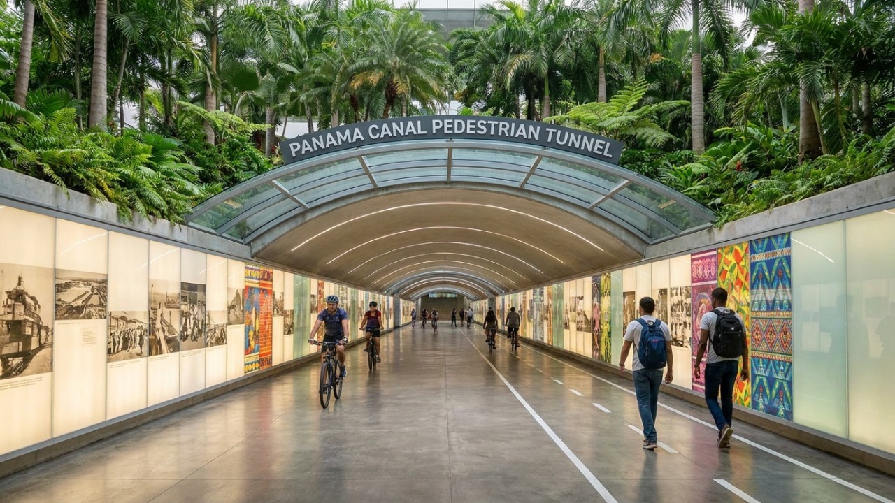 O Panamá quer construir um túnel para pedestres debaixo do Canal: parece loucura até você ver o projeto, os números e o porquê de tudo isso agora, já que existem vários motivos Projeto propõe a construção de túnel subterrâneo exclusivo para pedestres e ciclistas sob o Canal do Panamá.