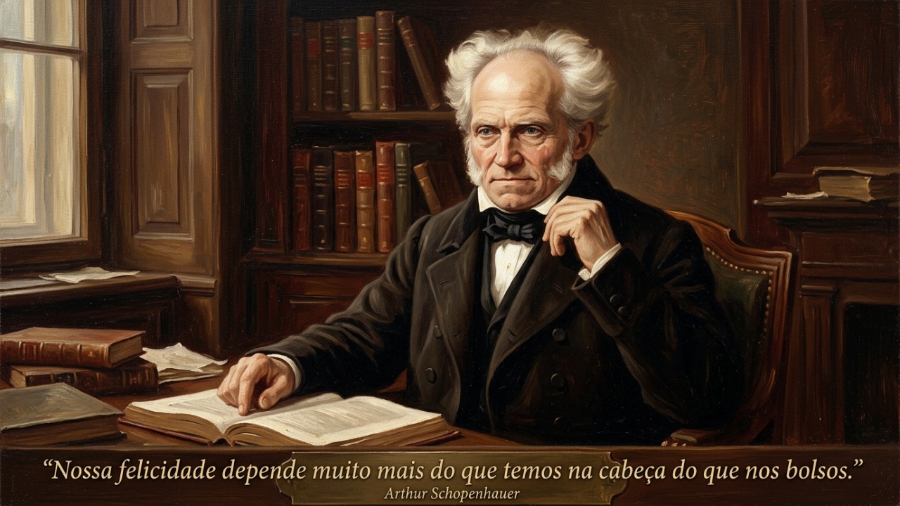 Arthur Schopenhauer, o pensador alemão que entendia as nossas maiores ciladas: “A nossa felicidade depende muito mais do que temos nas nossas cabeças do que nos nossos bolsos” A verdadeira eficiência reside no equilíbrio entre o uso de ferramentas modernas e a preservação da saúde física.