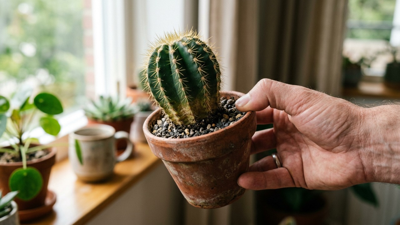 Na Alemanha, para o cacto durar mais de 20 anos dentro de casa: O macete não é a drenagem, mas nunca mudar de lugar sem antes observar a cor do caule A estabilidade do ambiente doméstico contribui diretamente para a resistência de longo prazo observada nesses vegetais.