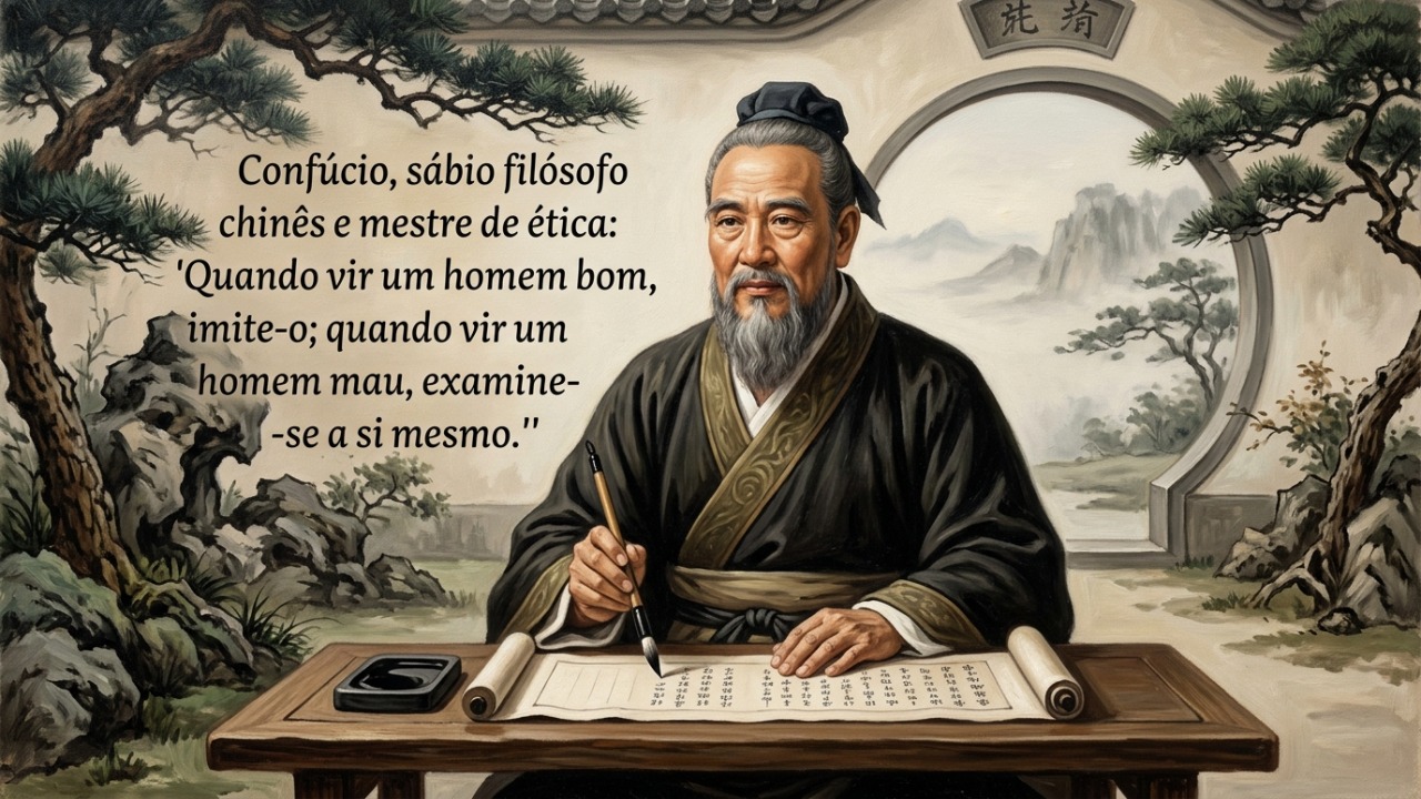 A sabedoria de Confúcio nos ensina que observar o comportamento alheio é uma ferramenta para o próprio aperfeiçoamento moral.
