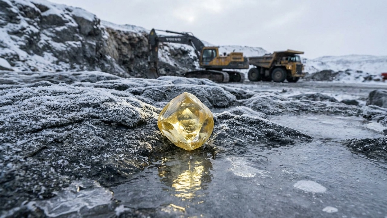 A descoberta histórica de um diamante amarelo gigante nas profundezas geladas redefine os padrões de exclusividade e desperta o interesse do mercado global de luxo.