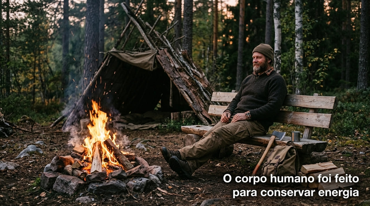 Atualmente, essa herança genética se manifesta na nossa inclinação natural para evitar o cansaço físico desnecessário.