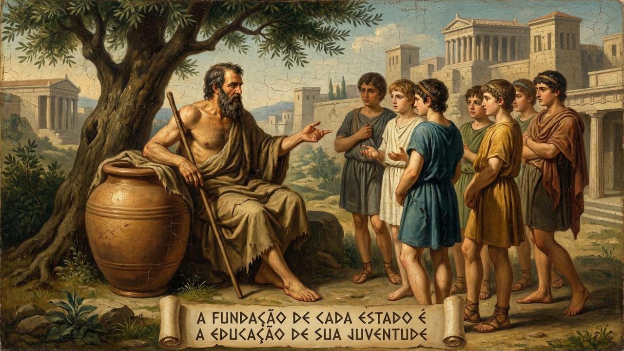 Diógenes de Sínope, o filósofo mais rebelde da Grécia antiga: “A base de todo estado é a educação de sua juventude” Diógenes de Sínope defendia que o futuro do estado depende da formação dos jovens.