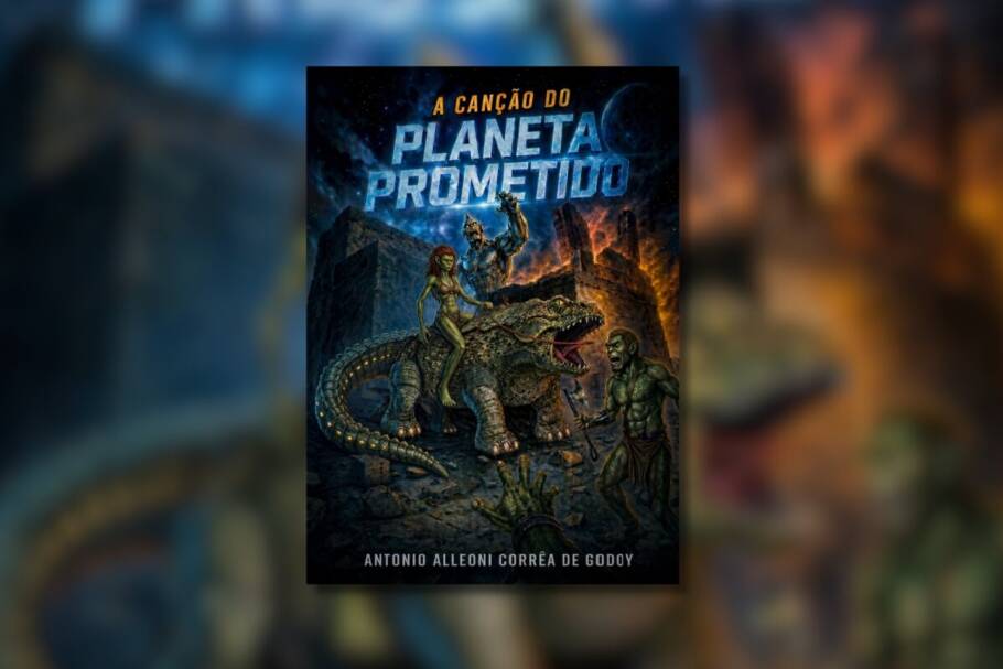 Em “A Canção do Planeta Prometido”, conflitos religiosos e desastres naturais colocam o destino de um planeta inteiro em risco (Imagem: Reprodução digital | Antonio Alleoni Corrêa de Godoy)