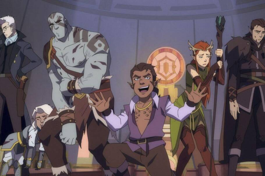 “A Lenda de Vox Machina” acompanha oito heróis unidos em missões cada vez mais arriscadas para salvar o reino de poderosas forças mágicas das trevas (Imagem: Reprodução digital | Metapigeon,Titmouse, Inc. e Amazon MGM Studios)