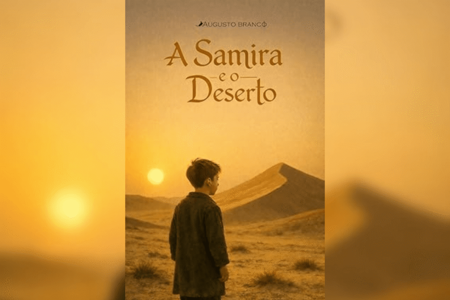 Em “A Samira e o Deserto”, Augusto Branco constrói uma fábula contemporânea sobre empatia, superação e a capacidade de transformar dor em beleza (Imagem: Reprodução digital | Autor Augusto Branco)