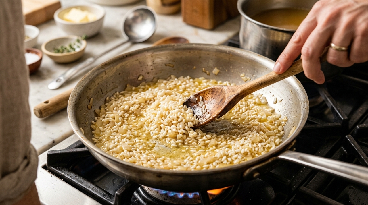 Um dos erros mais comuns é colocar muito líquido de uma vez, como se estivesse preparando arroz comum