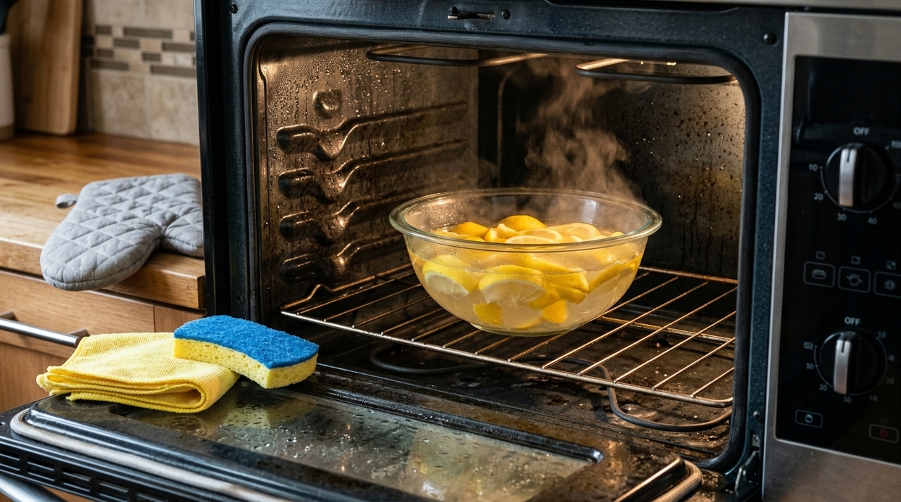 Depois do vapor, espere o forno ficar morno, nunca quente demais ao toque