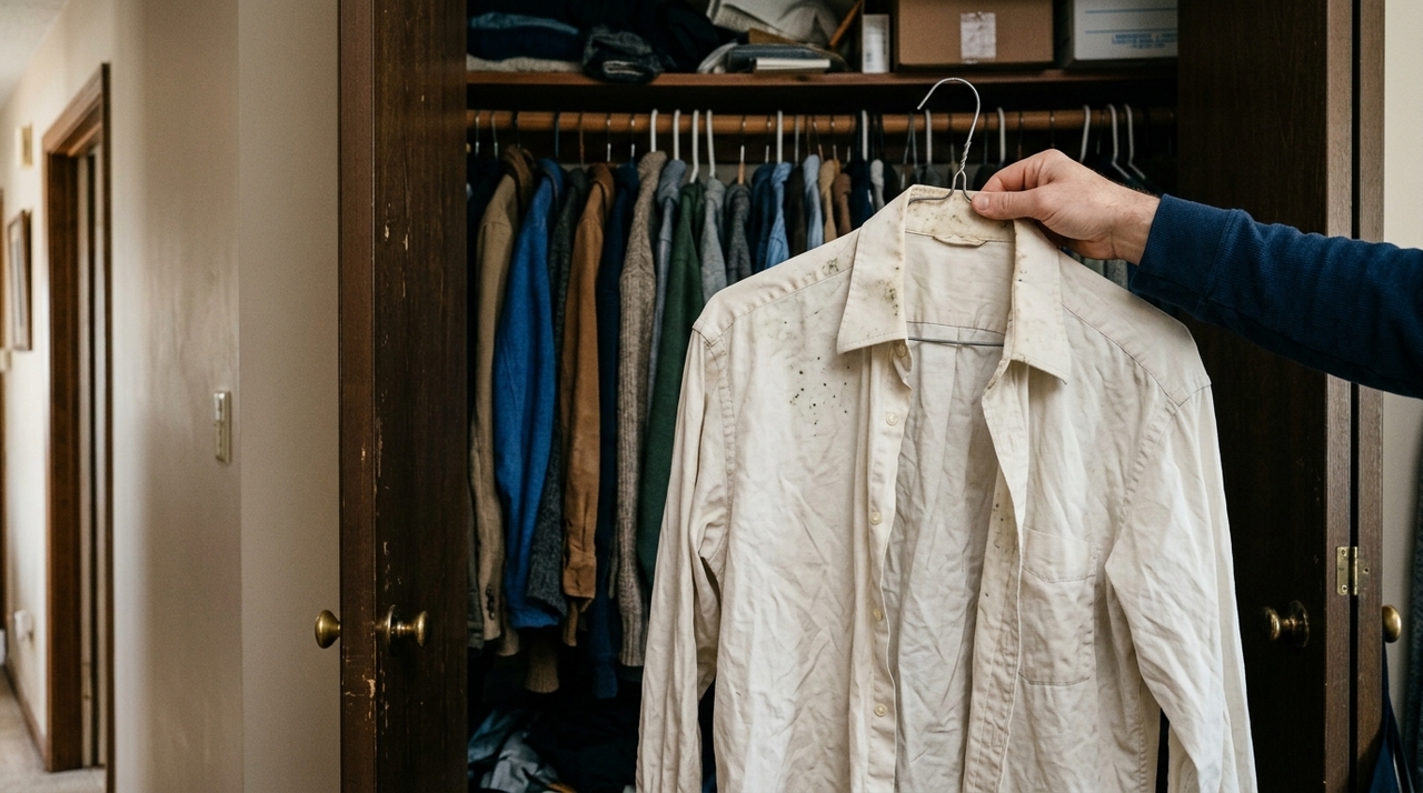 Dica prática: veja como remover manchas de mofo de roupas guardadas sem precisar jogar fora O mofo é formado por fungos que se alimentam de restinhos de sujeira na roupa: suor, células de pele, resíduos de desodorante, creme, perfume ou sabão mal enxaguado.
