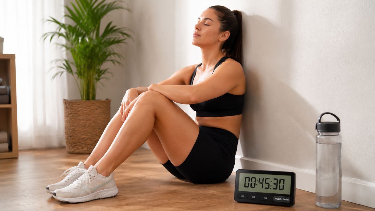 Por quantos minutos deve durar o agachamento isométrico para fortalecer os joelhos, tonificar os glúteos e melhorar o equilíbrio? Evolua de 20 a 60 segundos conforme seu nível, respeitando o condicionamento e a resistência.