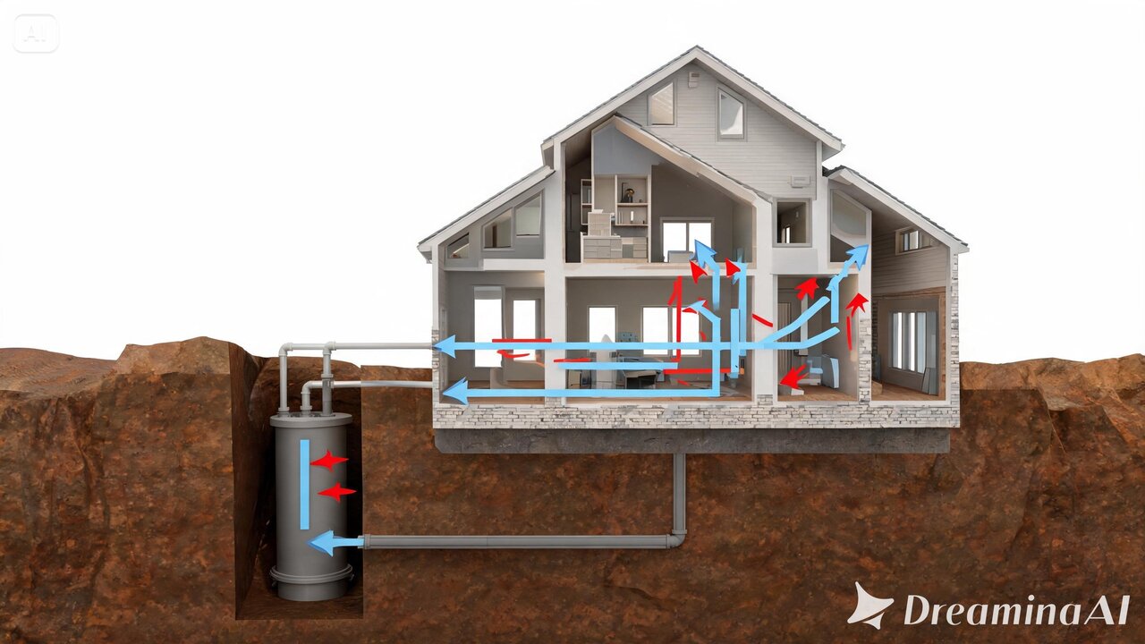 Enterrando tubos no quintal e sem um ar-condicionado tradicional ou um compressor elétrico, ele construiu um sistema inspirado no clássico “poço canadense” e conseguiu resfriar a casa nas noites mais quentes Casas mais frescas e contas de luz menores estão fazendo o poço canadense ganhar espaço em novos projetos residenciais.