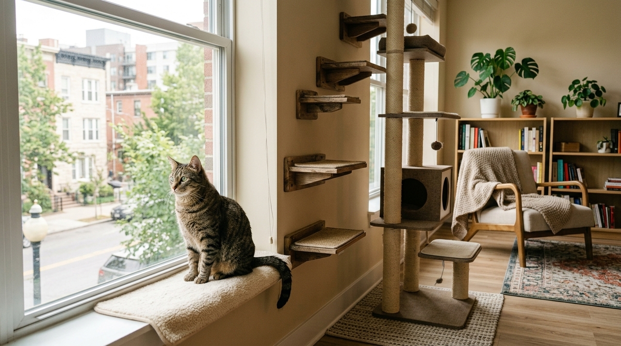 Muitos felinos que vivem exclusivamente em ambientes internos apresentam menos riscos de acidentes