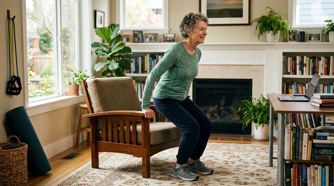 O treinamento funcional para maiores de 60 anos é um conjunto de exercícios que reproduz atividades comuns da rotina, com foco em força, equilíbrio, coordenação e mobilidade.