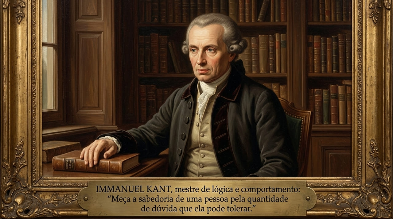 Immanuel Kant, mestre da lógica e do comportamento: “Meça a sabedoria de alguém pela quantidade de dúvidas que essa pessoa aguenta.” Para o mestre da lógica, a medida do conhecimento é proporcional à tolerância às dúvidas.