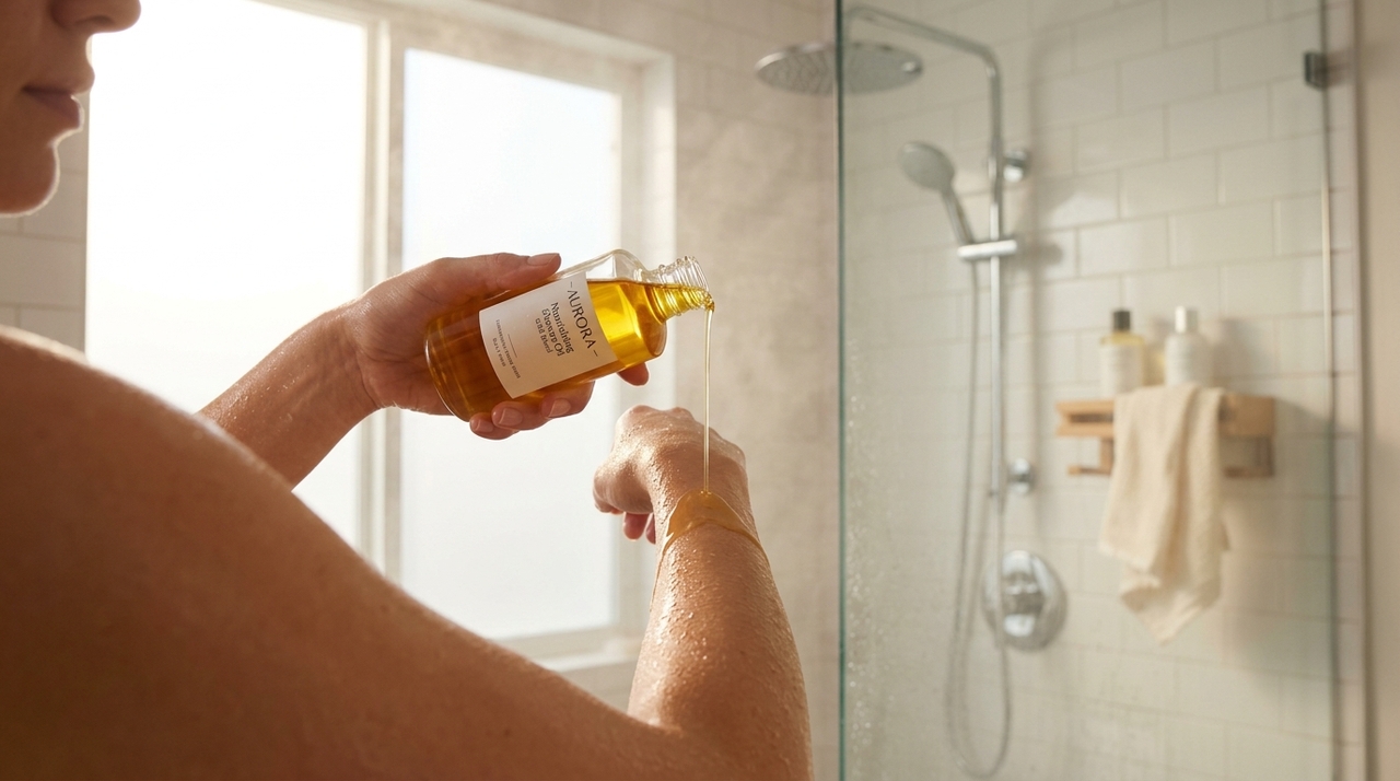 O uso de óleos de banho preserva a barreira natural do corpo e evita o ressecamento causado pela água quente.