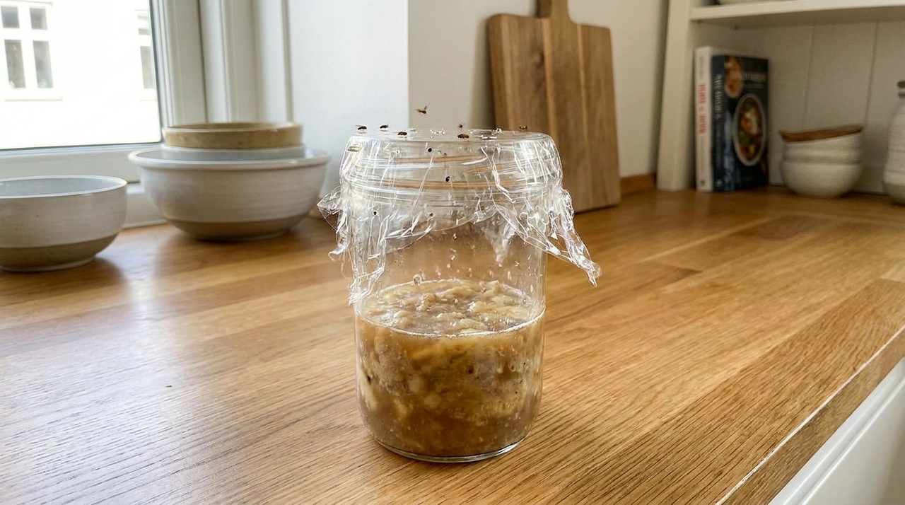 Por que se deve misturar cerveja com banana O aroma adocicado da fruta aliado ao processo de fermentação atrai os insetos para a armadilha de forma silenciosa e orgânica.