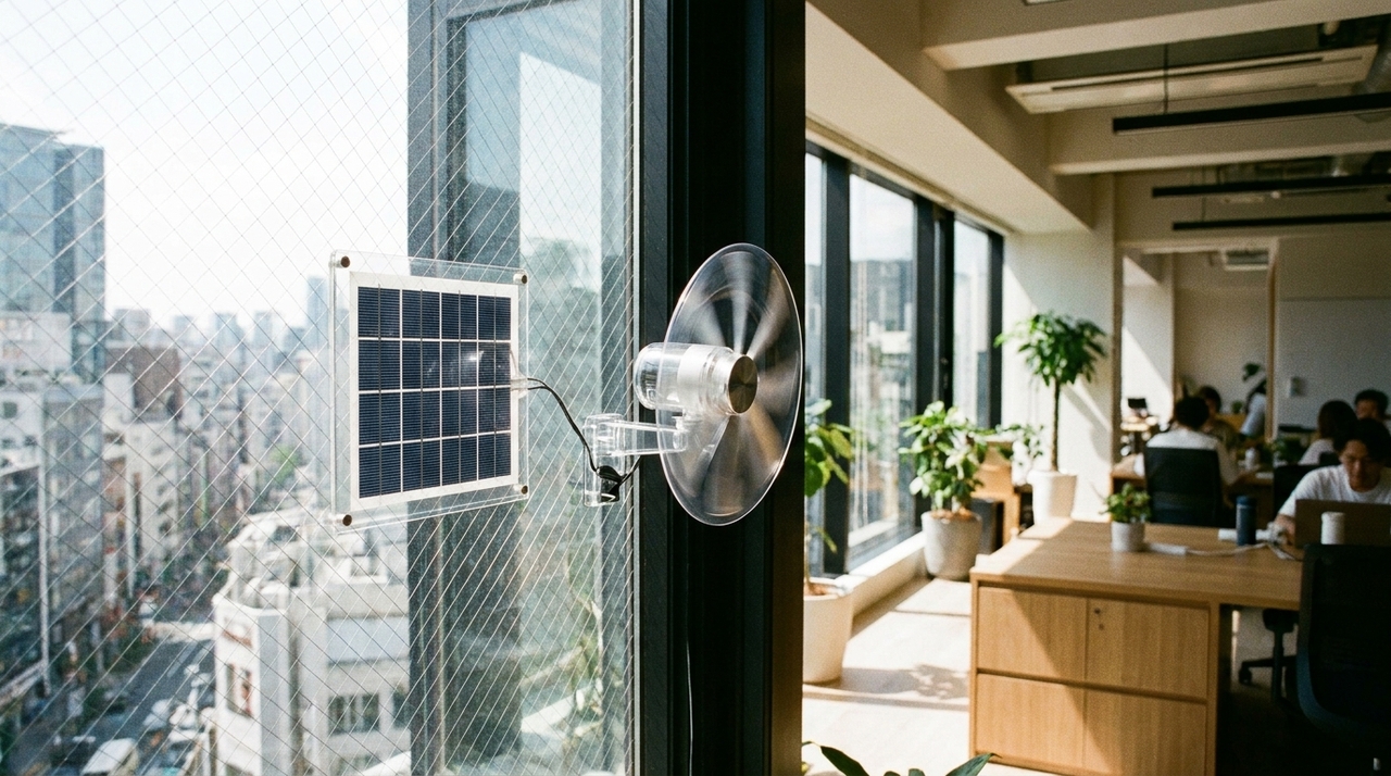 A tecnologia direciona a luz solar para as bordas do vidro através de cristais líquidos, preservando a visibilidade e a iluminação natural do ambiente.