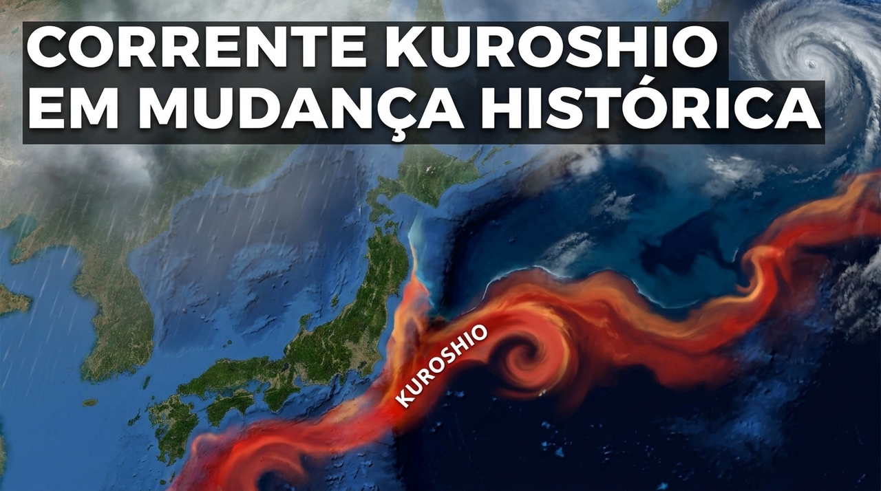 A Extensão Kuroshio desviou seu curso para o norte e provocou um aquecimento sem precedentes no Pacífico.
