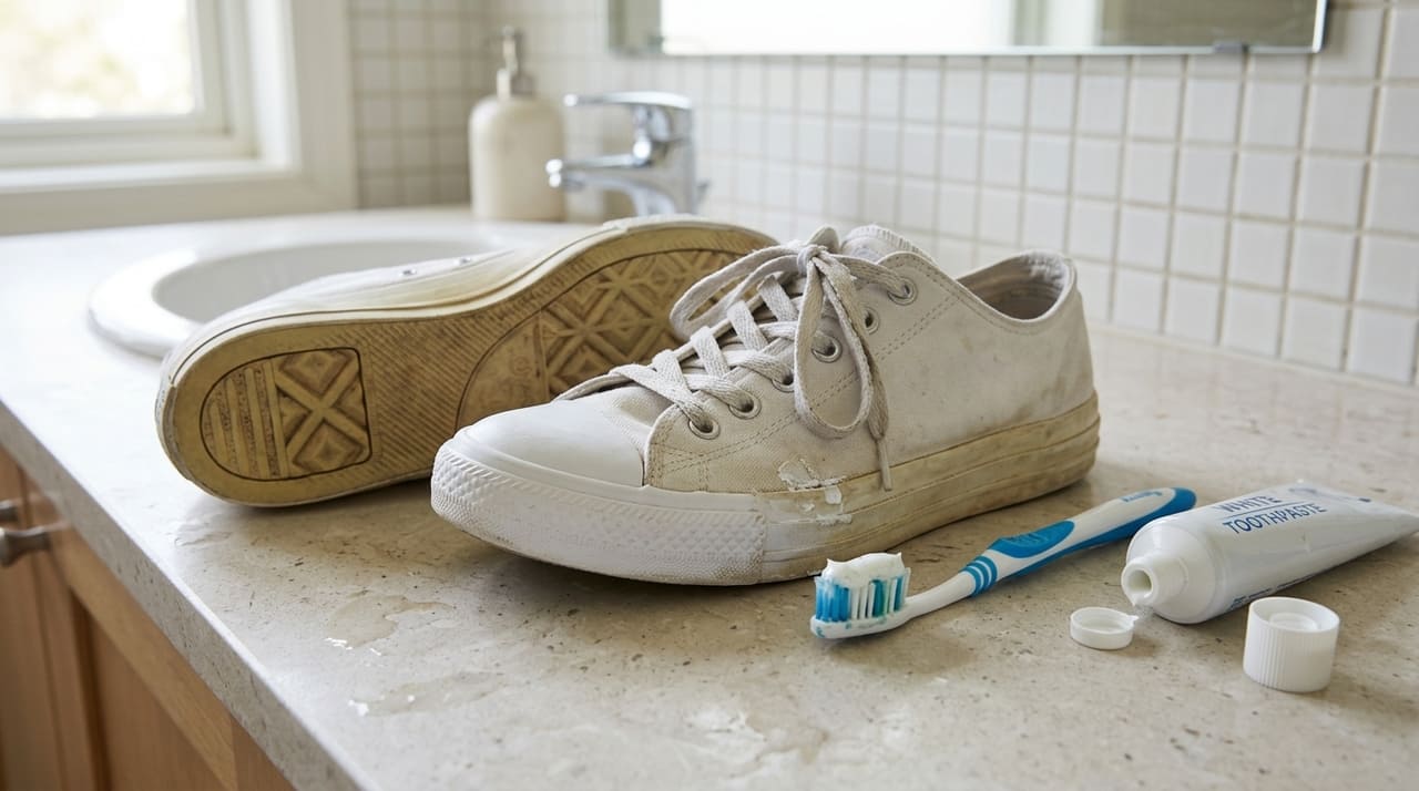 Por que se deve usar pasta de dente branca no solado do tênis e como aplicar do jeito certo A pasta de dente branca funciona como um abrasivo leve que remove sujeiras profundas sem agredir o solado de borracha.