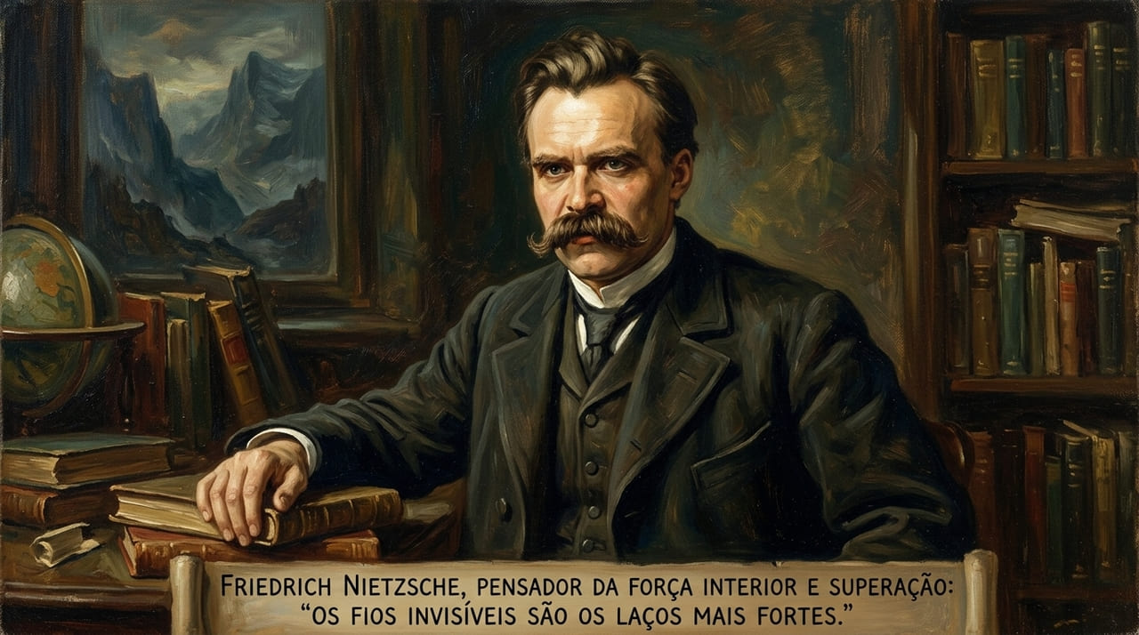Friedrich Nietzsche, pensador da força interior e superação: “Os fios invisíveis são os laços mais fortes” A perspectiva de Nietzsche sobre a força inquebrável das conexões que não podem ser vistas.