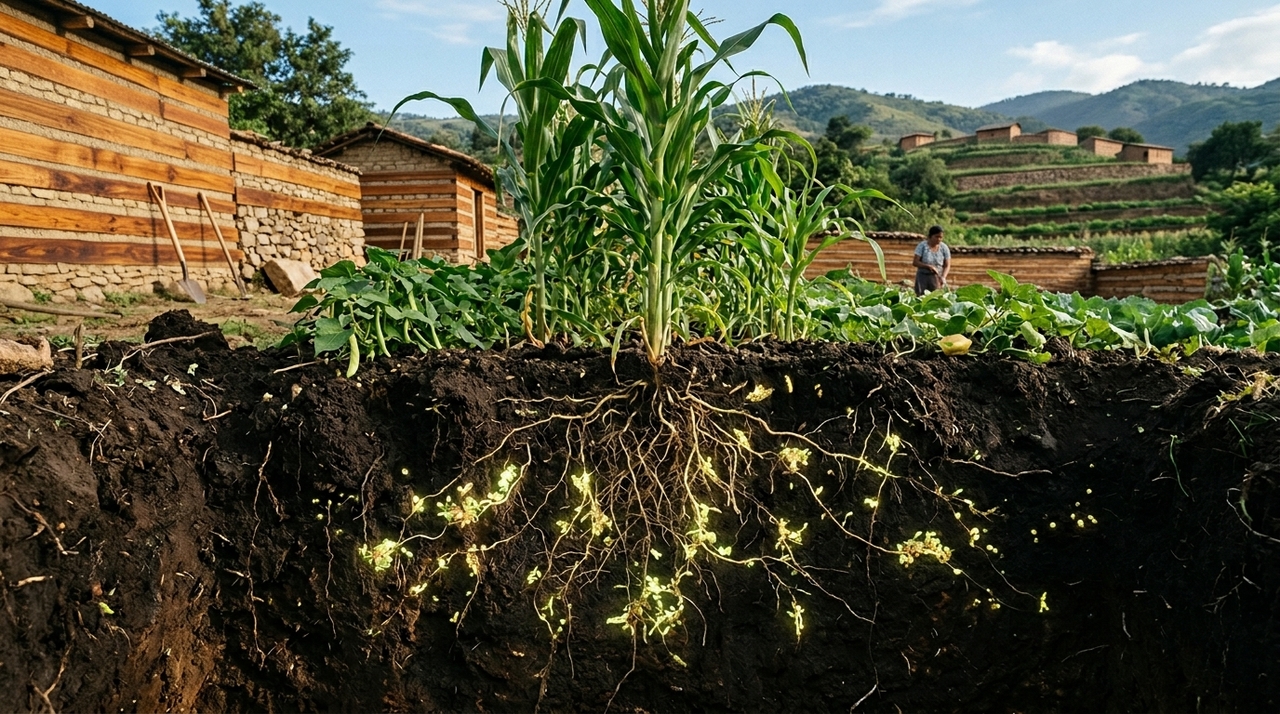 Bactérias nativas encontradas em sistemas agrícolas tradicionais do México desempenham funções essenciais para a nutrição e proteção das plantas.