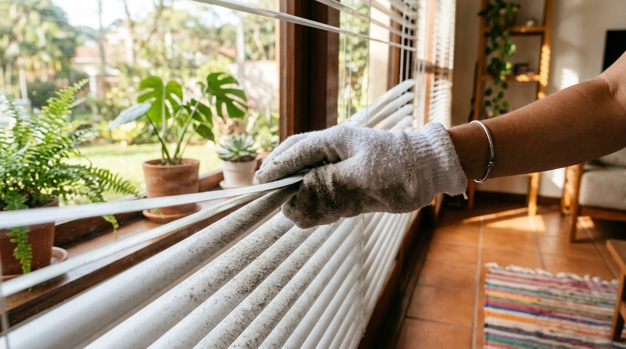 Se você possui meias velhas, você tem um tesouro em sua casa: ela se torna como um passe de mágica uma de suas melhores ferramentas de limpeza O reaproveitamento de tecidos antigos permite a higienização profunda de trilhos de janelas e persianas sem gastos extras com produtos caros.