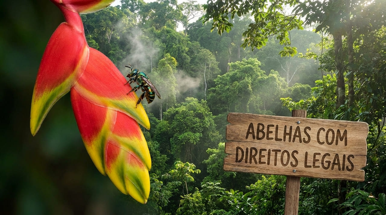 Municípios da Amazônia peruana reconhecem abelhas sem ferrão como sujeitos de direitos para garantir sua preservação e defesa judicial.