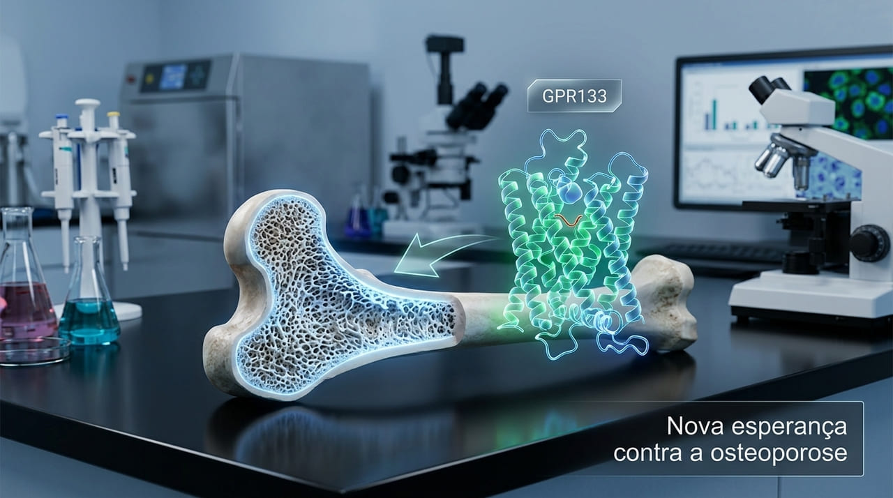 Cientistas identificam o receptor GPR133 como um novo alvo terapêutico para fortalecer ossos e tratar a osteoporose.