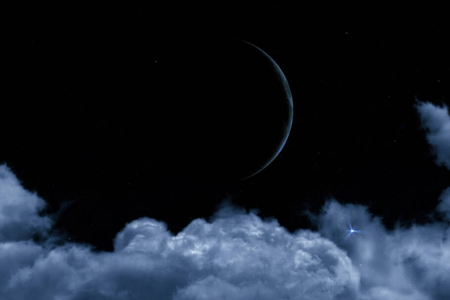 Com o céu mais escuro durante a Lua Nova, estrelas, meteoros e galáxias ganham mais destaque para observadores e fotógrafos astronômicos (Imagem: SN VFX | Shutterstock)