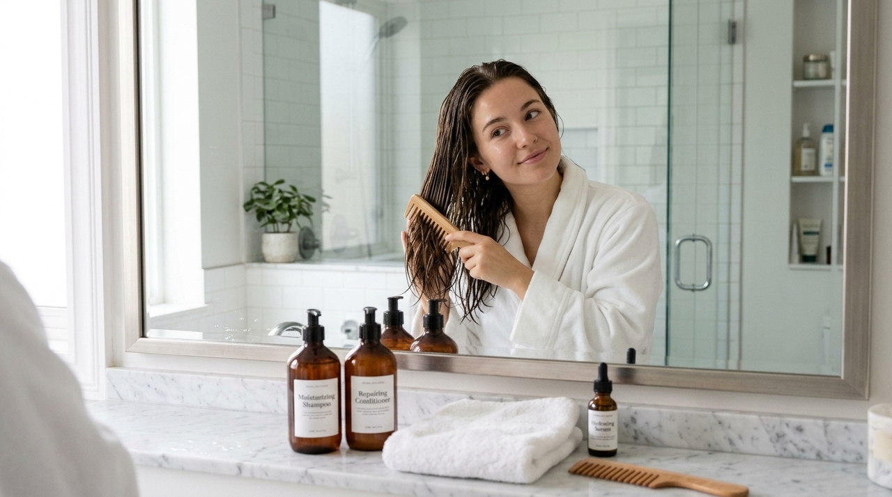 Depois do shampoo, as cutículas podem ficar mais abertas e sensíveis.