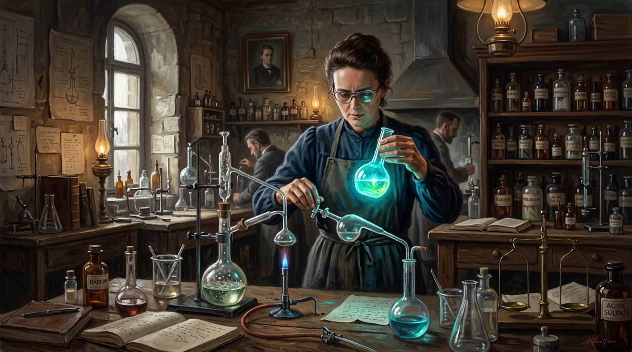 Marie Curie, cientista: “Um pesquisador no seu laboratório não é apenas um técnico: é também uma criança diante de fenômenos da natureza que a encantam como um conto de fadas” Nascida em Varsóvia no ano de 1867, a pesquisadora enfrentou severas barreiras sociais antes de se mudar para Paris, onde estudou na Sorbonne.