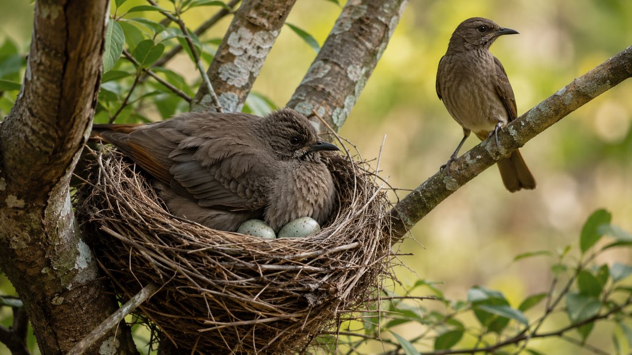 A cooperação e o revezamento no ninho garantem a proteção e o sucesso reprodutivo das aves.
